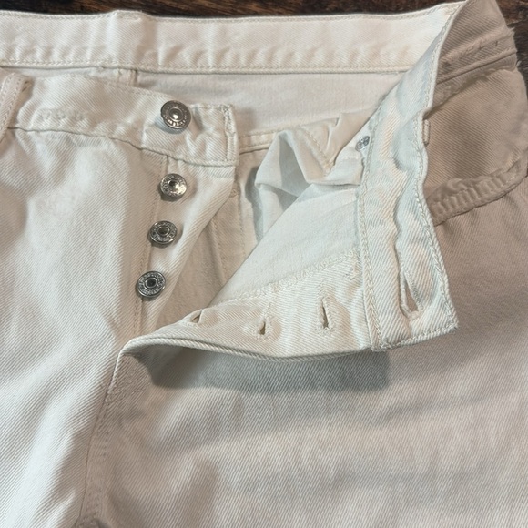 White 501 ct size 29 jeans distressed - Picture 6 of 16